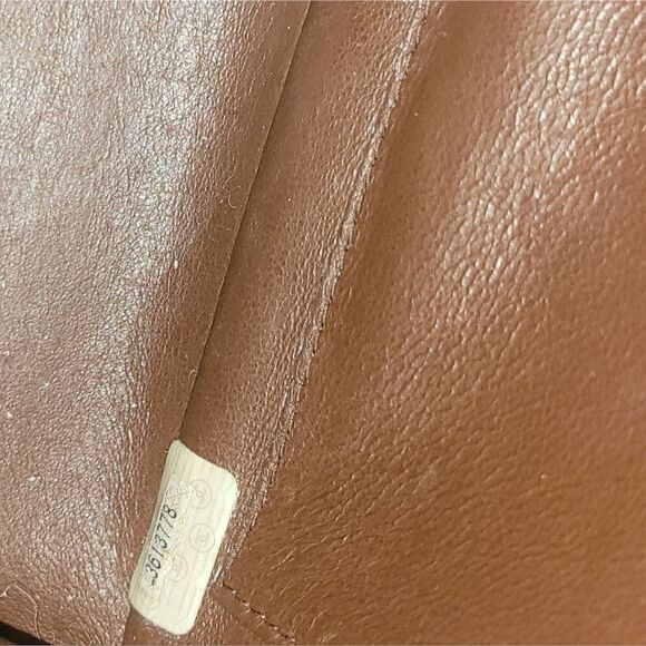 Chanel VTG Brown Lambskin Leather GM Medium Shoulder Flap Camera Bag Rare GHW - Picture 13 of 16